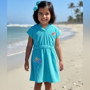 Disney Princess Ariel Hooded Terry Cover Up Girls 3T – Little Mermaid
